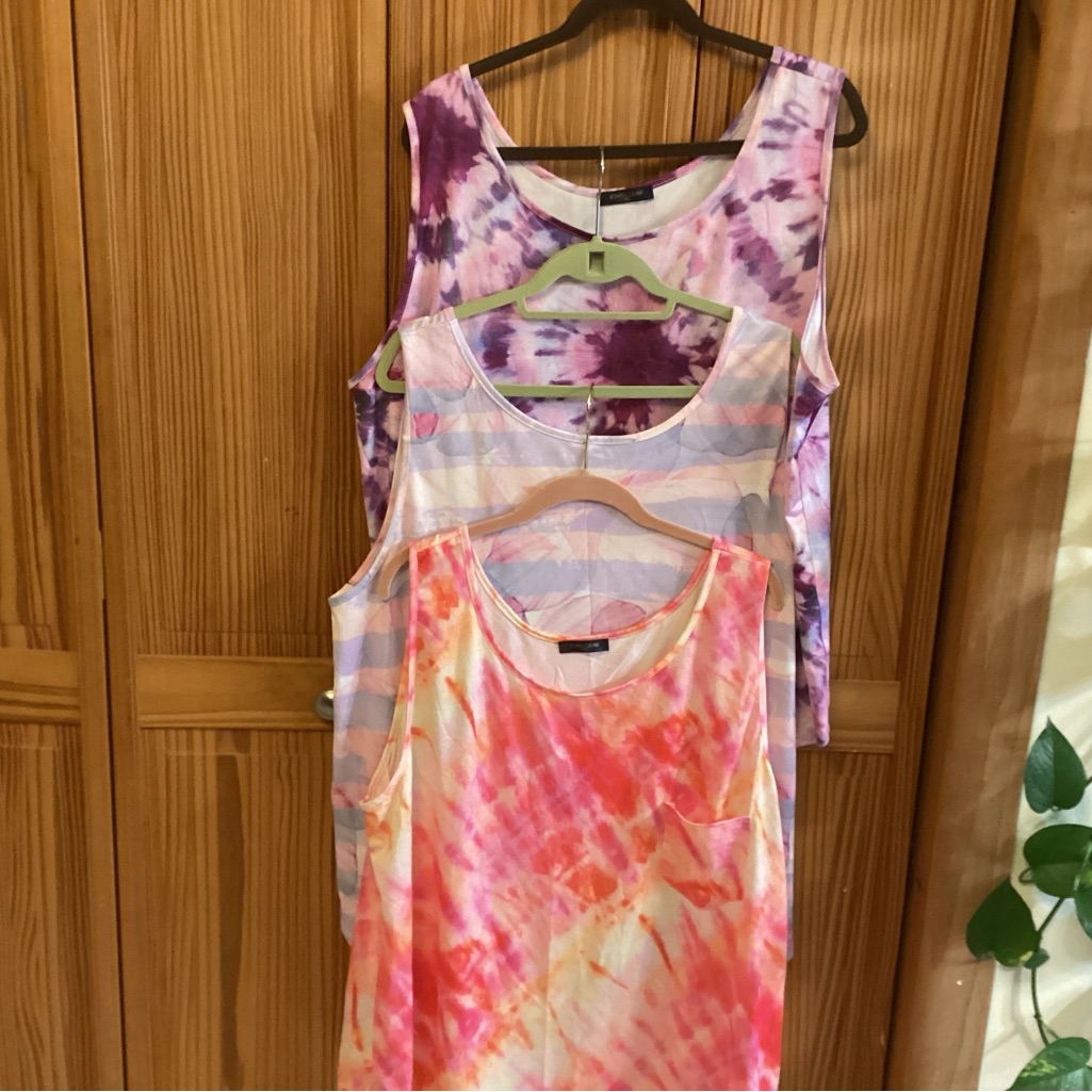 3 Colorful Loveu Plus Size Tanks.3x